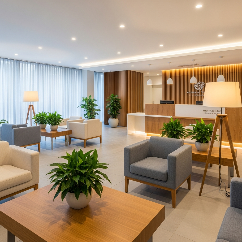 modern mental health clinic reception Dy1ZTCby