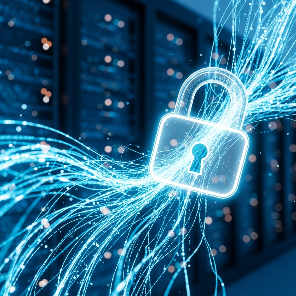 secure cloud hosting abstract