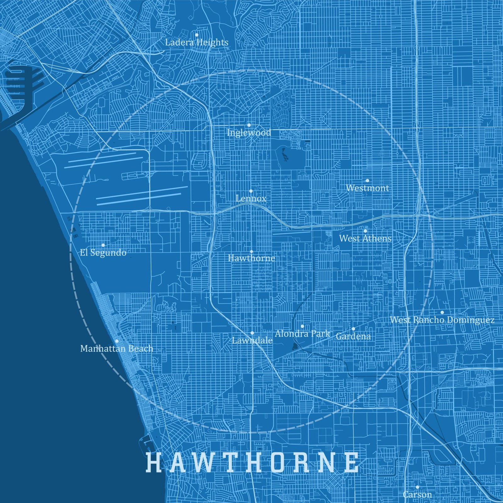 SEO Services Company service areas near Hawthorne CA