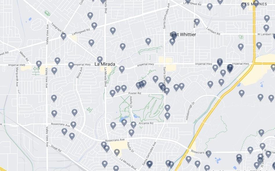 Social Media management Company service areas near La Mirada CA