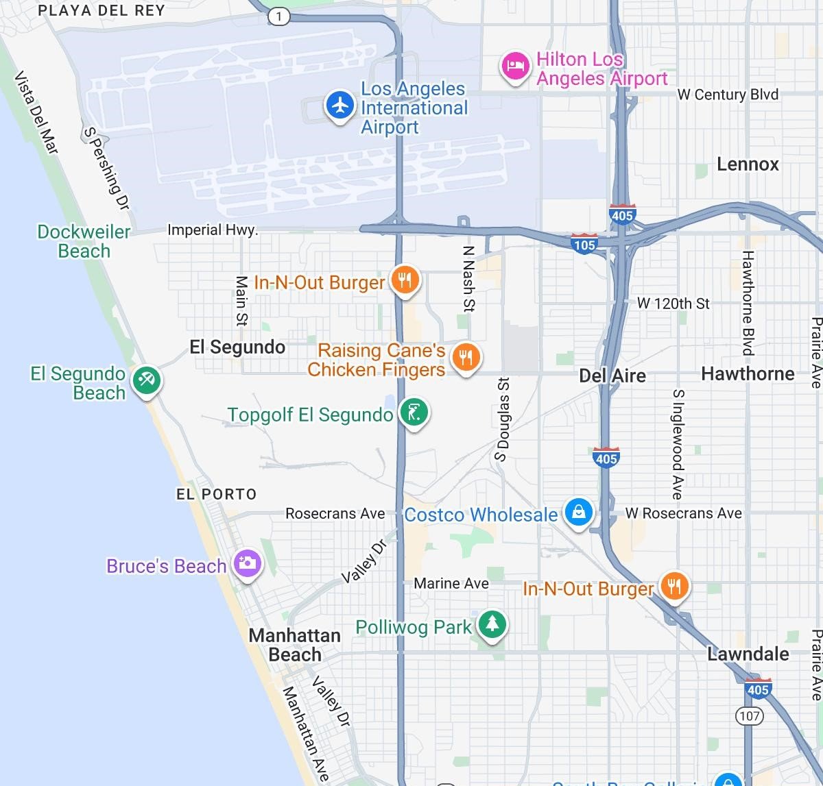 Website Design Company service areas near El Segundo CA